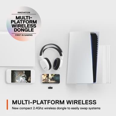 SteelSeries Arctis 7 Plus headset (hvid)