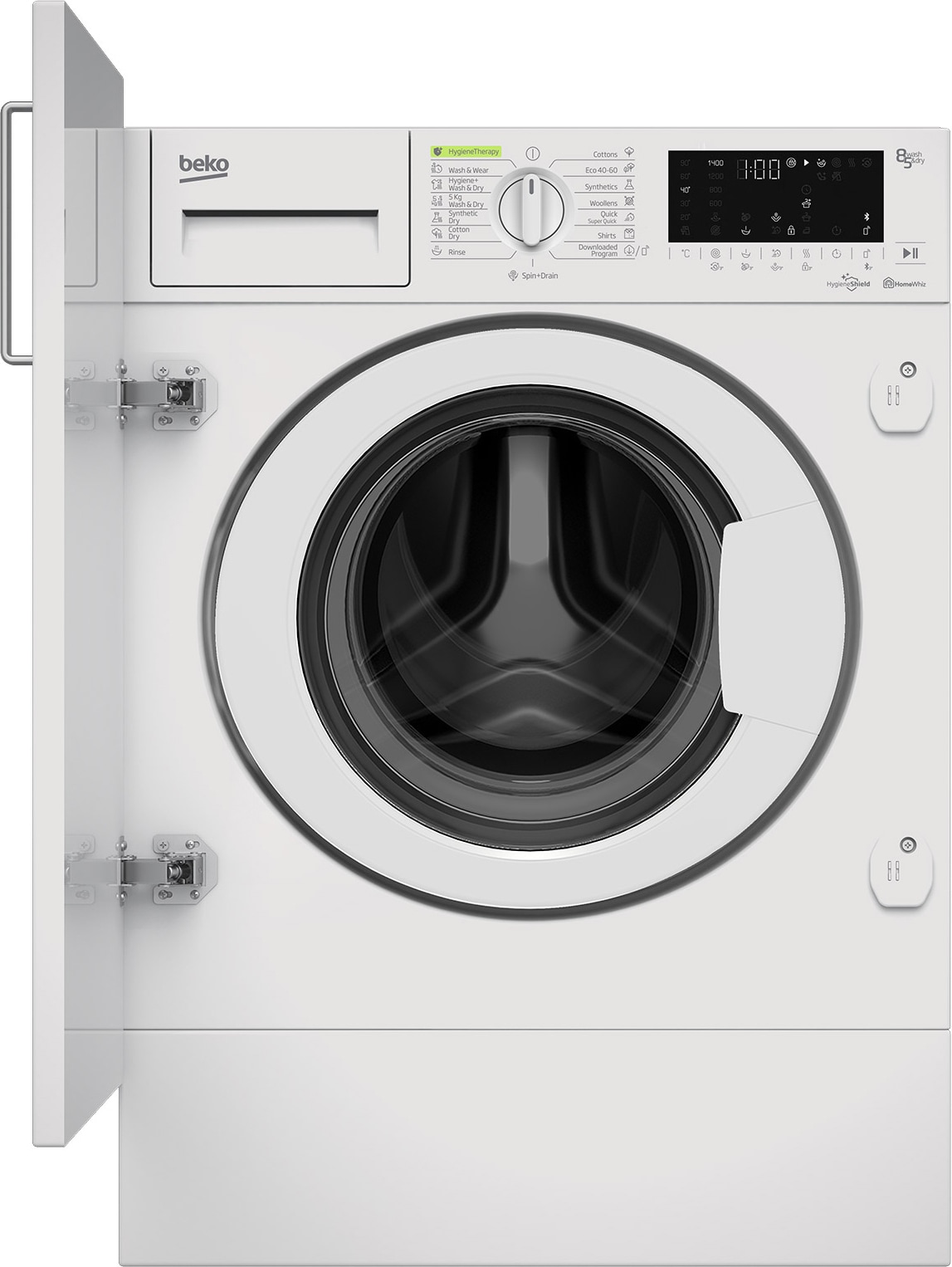 17: Beko vaskemaskine/tørretumbler HITV 8736B0 HT indbygget
