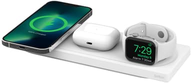 komprimeret flare beton Belkin BoostCharge Pro 3-in-1 MagSafe trådløs oplader | Elgiganten