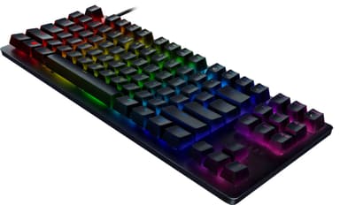 Razer Huntsman Tournament Ed. Gaming -tastatur, RGB LED -lys, nordisk, kablet, sort