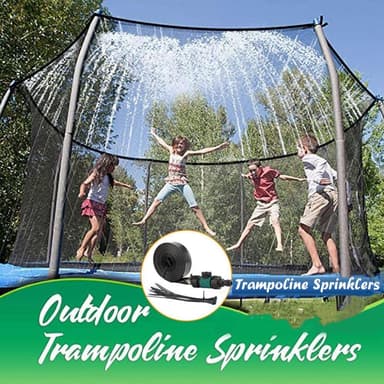 Sprinkler til Trampolin Sort/Grøn 15 m