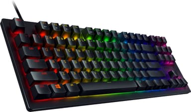 Razer Huntsman Tournament Ed. Gaming -tastatur, RGB LED -lys, nordisk, kablet, sort