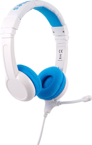 BuddyPhones School+ on-ear høretelefoner (blå)