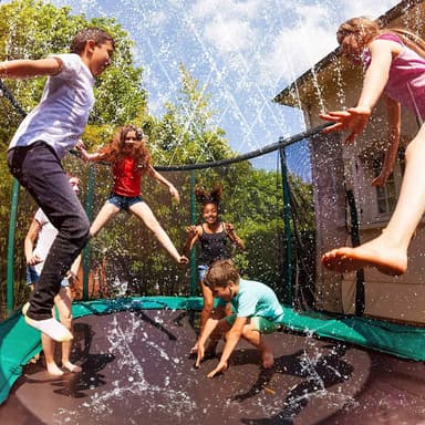 Sprinkler til Trampolin Sort/Grøn 15 m