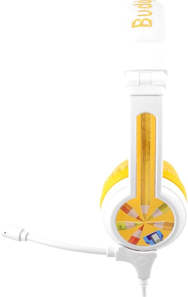 BuddyPhones School+ on-ear høretelefoner (gul)