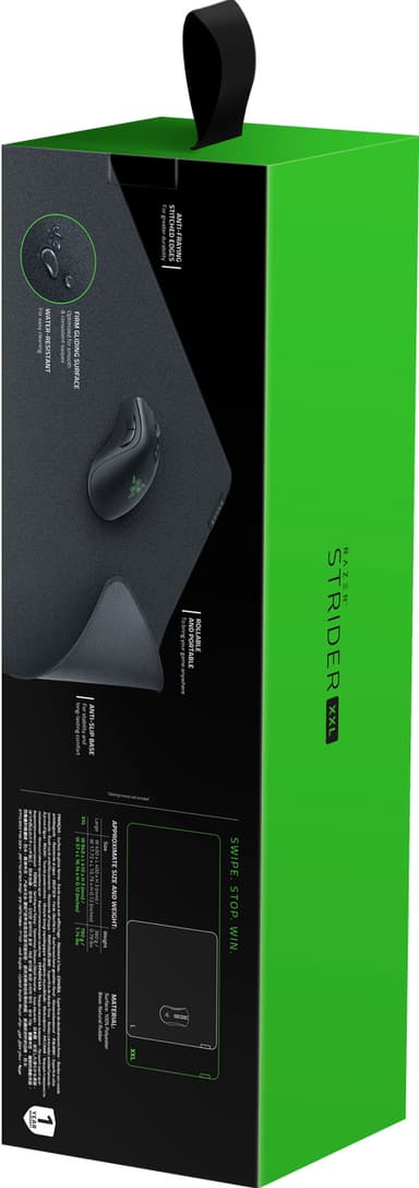 Razer Strider Gaming Mouse Mat, XXL, Sort