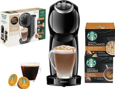 Nescafé Dolce Gusto Genio S Plus kapselmaskine værdipakke (sort)