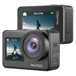 AKASO Brave 7 dobbeltskærm 4K/30fps action kamera, IPX8 vandtæt