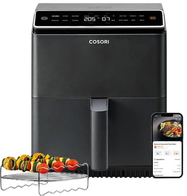 Cosori Dual Blaze airfryer (mørkegrå)