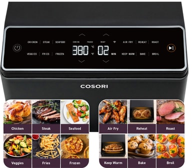 20-23 cm, accessoire voor Cosori TurboBlaze 5,5 L/6,2 L/6,4 L, Philips XXL 8,3 l, airfryer accessoire bakvorm, grillrooster, koekjesmallen voor Philips 2000-serie 6,2 l NA230