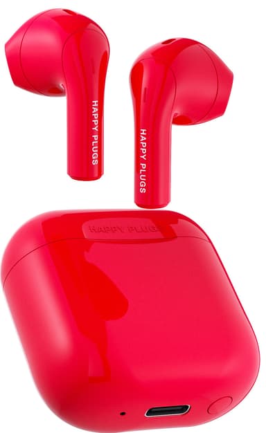 Happy Plugs Joy True Wireless in-ear høretelefoner (rød)