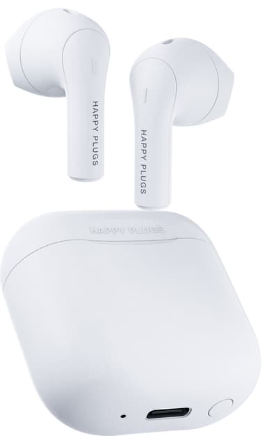 Happy Plugs Joy True Wireless in-ear høretelefoner (hvid)