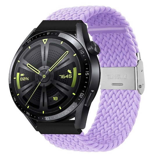 Flettet Elastik Armbånd Huawei Watch GT3 (46mm) - lightpurple