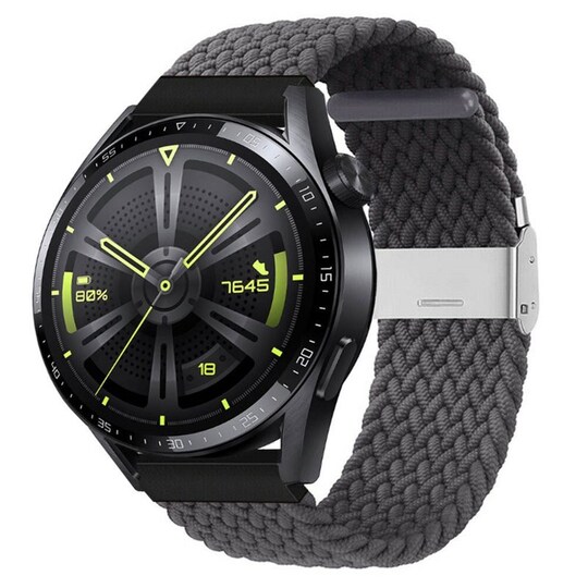 Flettet Elastik Armbånd Huawei Watch GT3 (46mm) - skygrey