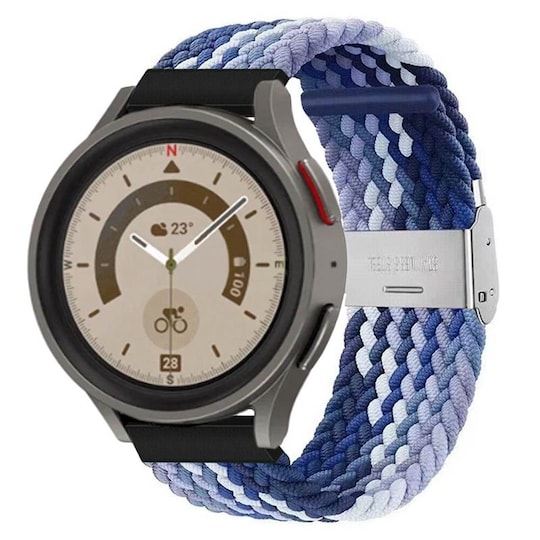 Flettet Elastik Armbånd Samsung Galaxy Watch 5 Pro (45mm) - Gradientb