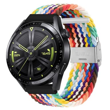 Flettet Elastik Armbånd Huawei Watch GT3 (46mm) - Army