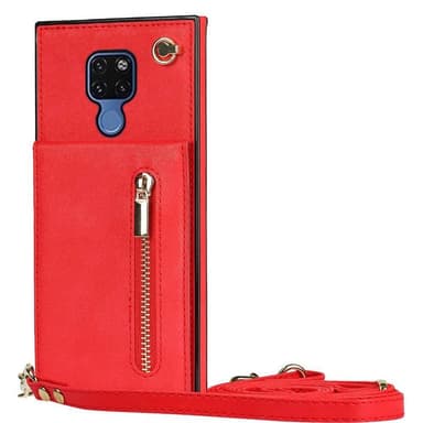 Zipper halskæde etui Huawei Mate 20 - Rød