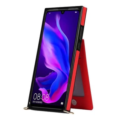 Zipper halskæde etui Huawei P30 Lite - Rød