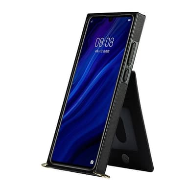 Zipper halskæde etui Huawei P30 - Sort