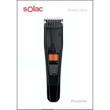 SOLAC Skægtrimmer Pourpose Sort