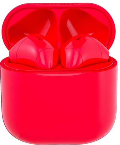 Happy Plugs Joy True Wireless in-ear høretelefoner (rød)