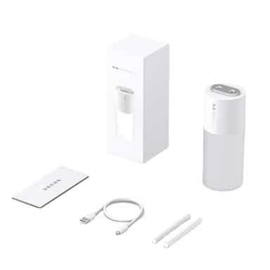 Luftfugter med natlys USB 400 ml hvid