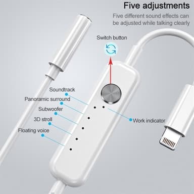 Lightning til 3.5mm Lydadapter