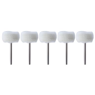 Polerskive 5-pak hvid 3 mm