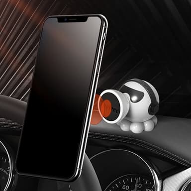 Bilmagnetisk telefonholder Mount Octopus hvid
