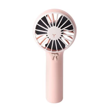 Mini håndholdt blæser med natlys USB-opladning 3 hastigheder Pink