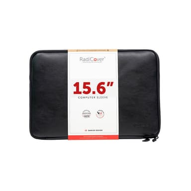 RADICOVER Strålingsbeskyttende Computer Sleeve 15,6"" Universal Kunstlæder Sort