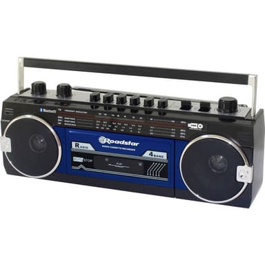 Roadstar RCR-3025EBT/BL Bærbar kassetteafspiller 1 stk