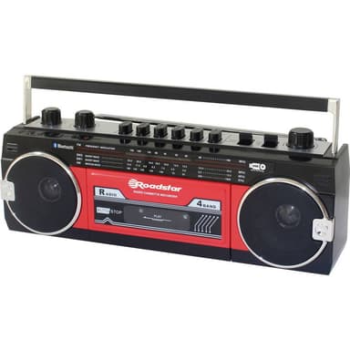 Roadstar RCR-3025EBT/RD Bærbar kassetteafspiller 1 stk