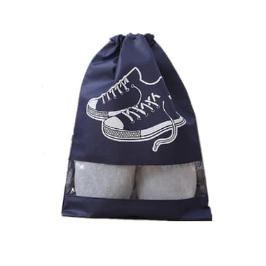 Skotasker med snøre 5-pak Mørkeblå 42x29 cm