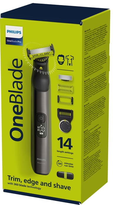 Philips OneBlade Pro 360 trimmer til ansigt og krop QP6651/61