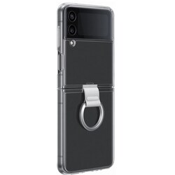 Samsung Galaxy Z Flip 4 cover med ring (gennemsigtigt)
