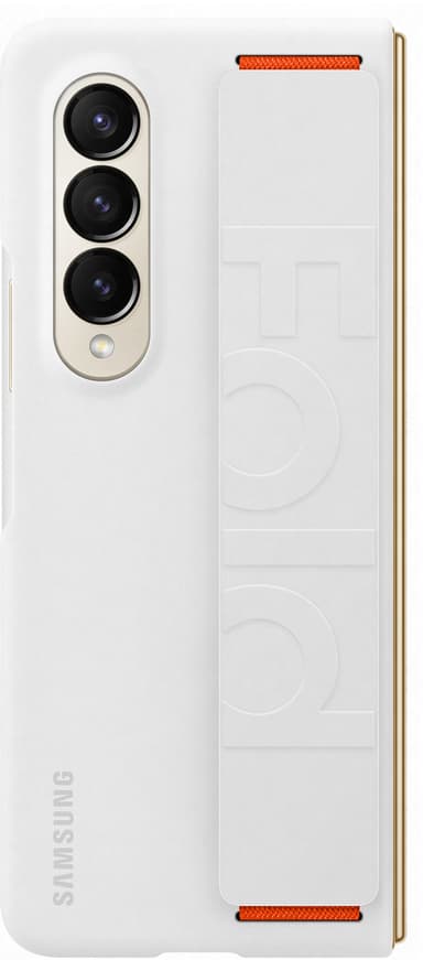 Samsung Galaxy Z Fold 4 cover med silikonegreb (hvidt)