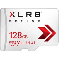 PNY XLR8 Gaming Class 10 U3 V30 microSDXC Flash Memory Card - 128GB