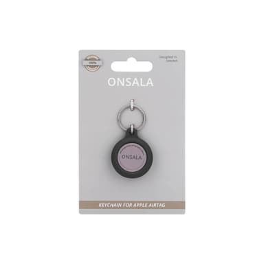 ONSALA Airtag Holder Silikone med Nøglering Sort