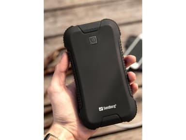 30.000 mAh PD 45W Survivor PowerBank, sort