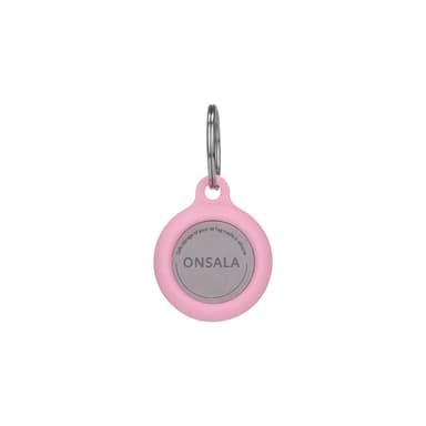 ONSALA Airtag Holder Silikone med Nøglering Rosa