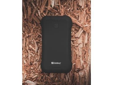 30.000 mAh PD 45W Survivor PowerBank, sort