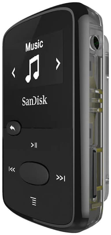 Sandisk MP3 Player Clip Jam 8GB bærbar musikafspiller (sort)