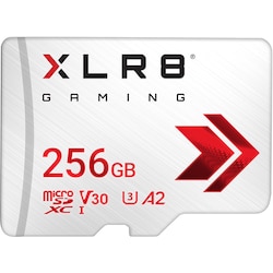 PNY XLR8 Gaming Class 10 U3 V30 microSDXC Flash Memory Card - 256GB