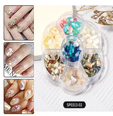 Negledekoration til nail art 3D sten MultiColor
