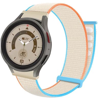 Nylon Armbånd  No-Gap Samsung Galaxy Watch 5 Pro (45mm) - Sea Salt