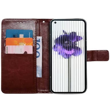 Wallet cover 3-kort Nothing Phone (1) - Brun