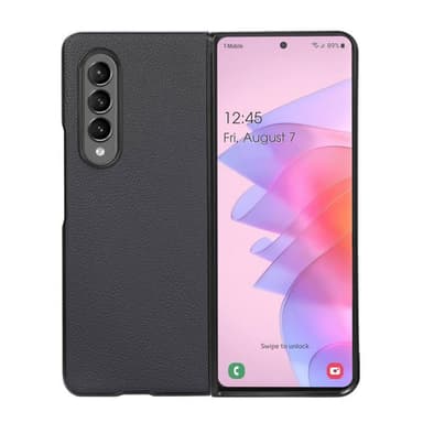Læder cover Samsung Galaxy Z Fold 4 - Blå