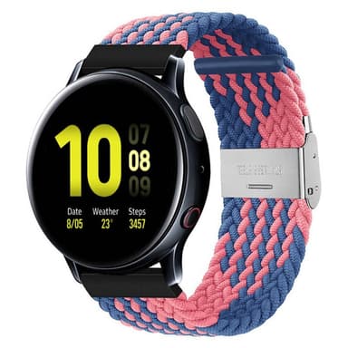Flettet Elastik Armb nd Samsung Galaxy Watch Active 2 40mm bluepo