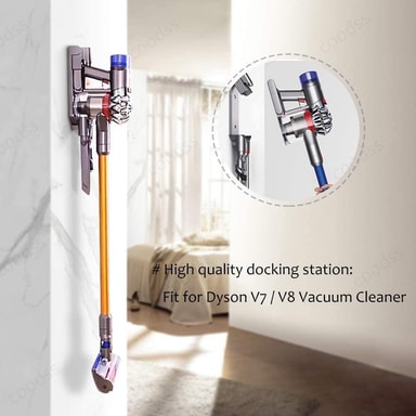 Dockingstation kompatibel med Dyson V7/V8 ABS Grey Elgiganten